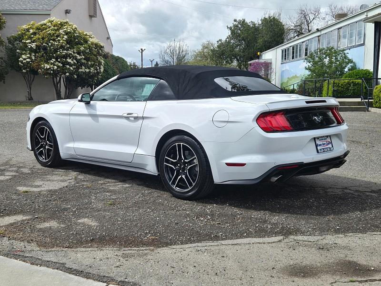 2020 WHITE /black Ford Mustang (1FATP8UH4L5) with an 4-Cyl Turbo EcoBoost 2.3 Liter engine, Automatic 10-Spd w/SelectShift transmission, located at 246 E Walker St., Orland, 95963, (530) 865-5800, 39.747589, -122.178398 - Photo #4