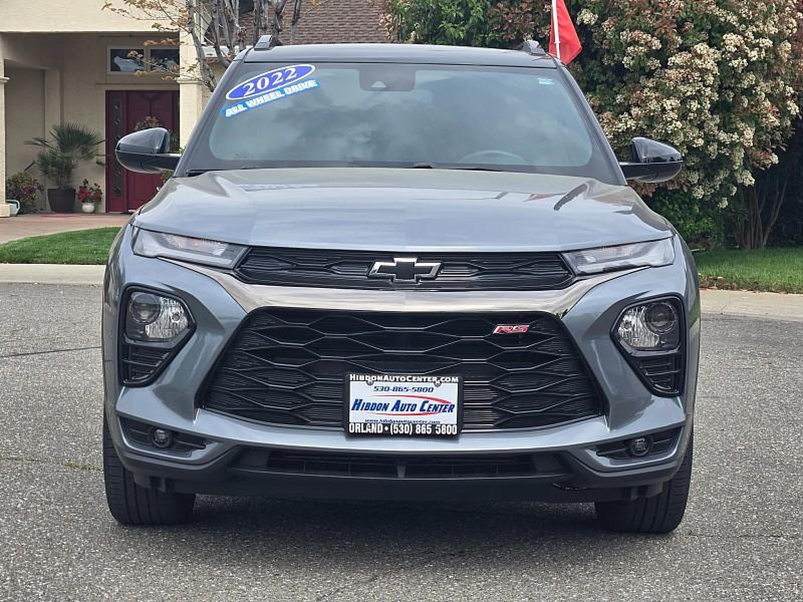 2022 gray /Black Chevrolet Trailblazer (KL79MUSL9NB) with an 3-Cyl Turbo 1.3 Liter engine, Automatic 9-Spd transmission, located at 246 E Walker St., Orland, 95963, (530) 865-5800, 39.747589, -122.178398 - Photo #1