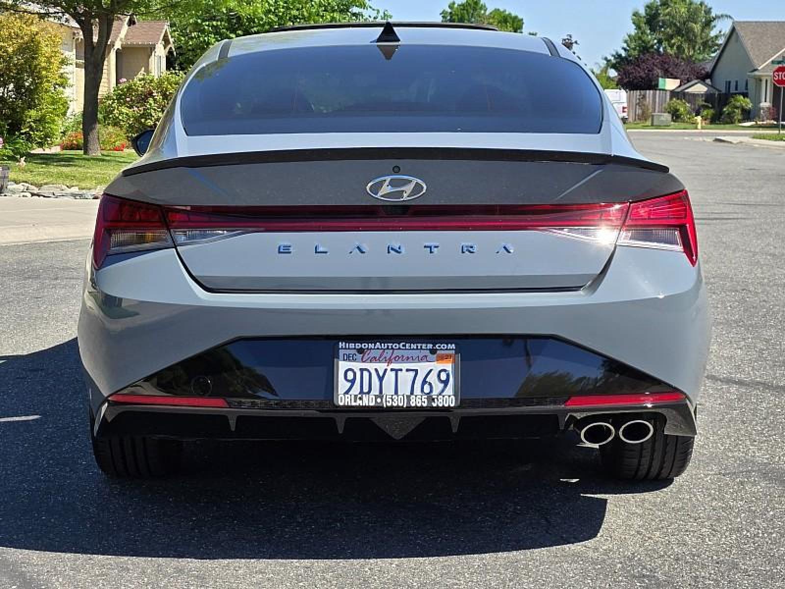 2023 GRAY Hyundai Elantra (KMHLR4AF3PU) with an 4-Cyl Turbo 1.6 Liter engine, Automatic 7-Spd w/Dual Clutch transmission, located at 246 E Walker St., Orland, 95963, (530) 865-5800, 39.747589, -122.178398 - Photo #5
