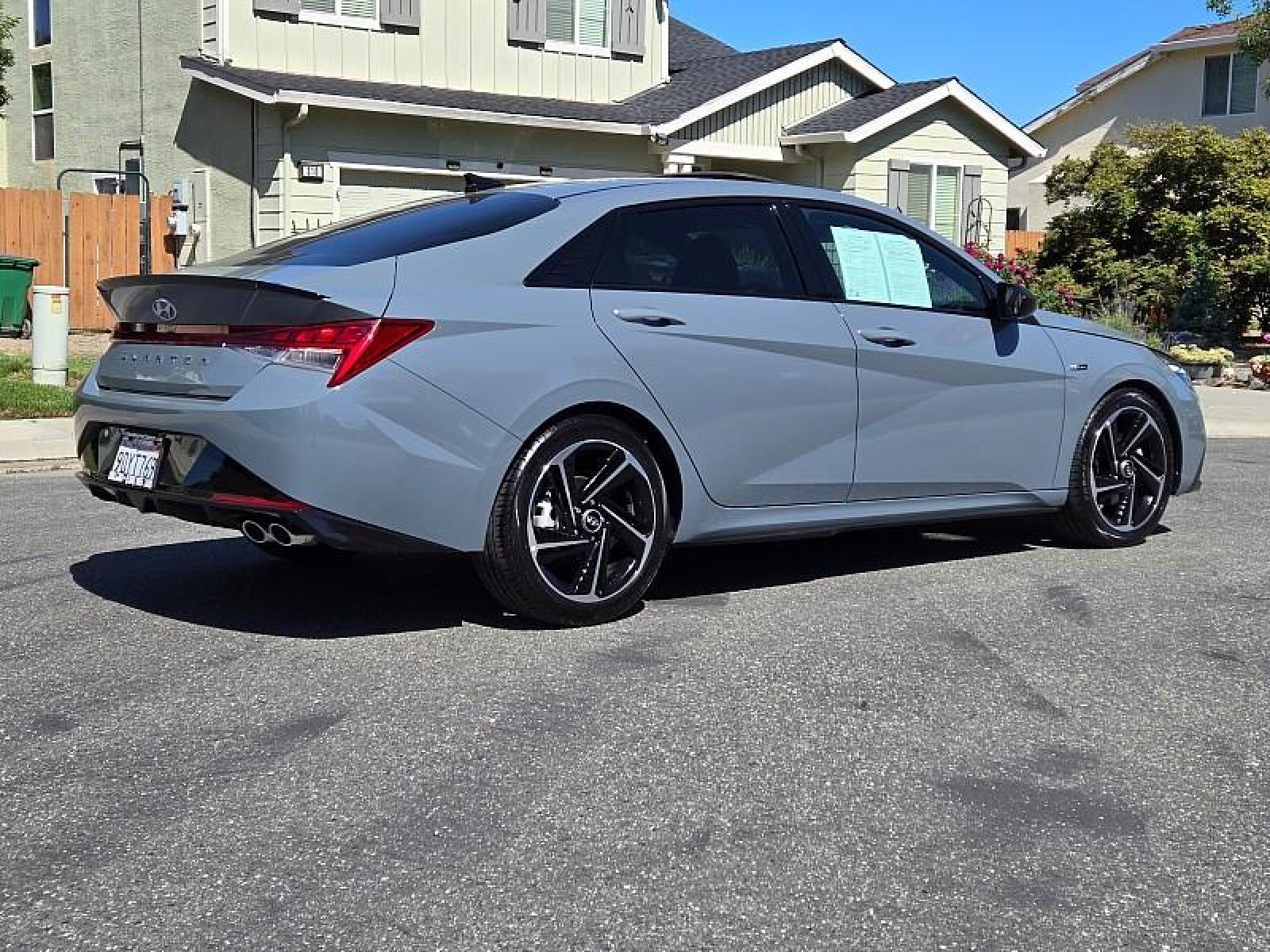 2023 GRAY Hyundai Elantra (KMHLR4AF3PU) with an 4-Cyl Turbo 1.6 Liter engine, Automatic 7-Spd w/Dual Clutch transmission, located at 246 E Walker St., Orland, 95963, (530) 865-5800, 39.747589, -122.178398 - Photo #6