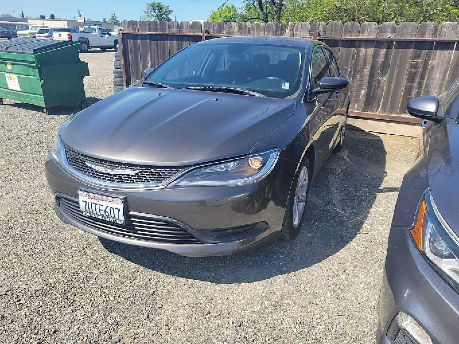 2016 GRAY Chrysler 200 (1C3CCCFB0GN) with an 4-Cyl MultiAir PZEV 2.4L engine, Automatic 9-Spd transmission, located at 246 E Walker St., Orland, 95963, (530) 865-5800, 39.747589, -122.178398 - Photo #0