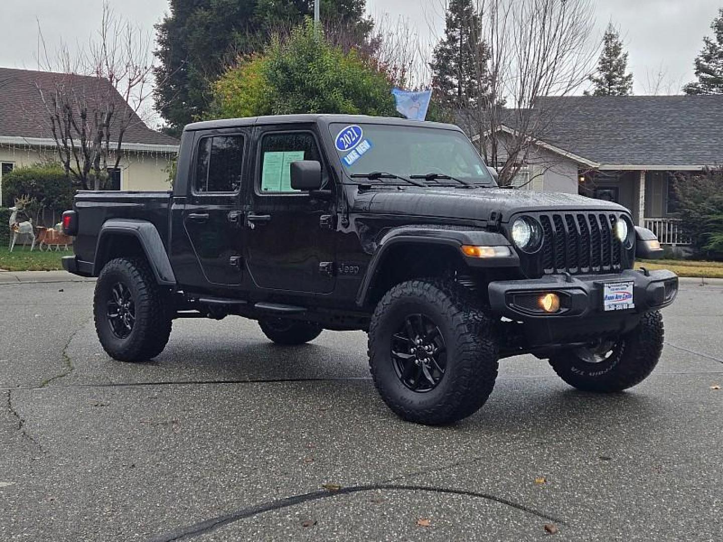 2021 BLACK Jeep Gladiator (1C6HJTAG1ML) with an V6 VVT 3.6 Liter engine, located at 246 E Walker St., Orland, 95963, (530) 865-5800, 39.747589, -122.178398 - Photo#0